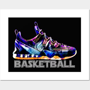 Funny Basketball Shoes Design  Gift Idea Posters and Art